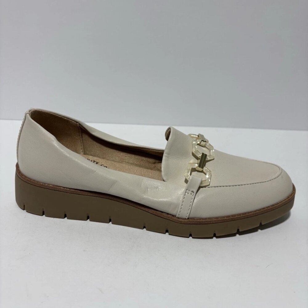 LifeStride Women’s Optimist White Slip-On Loafers, Size 8.5 M